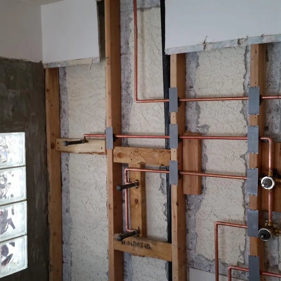 Copper pipe installation for Repiping in Pecan Plantation